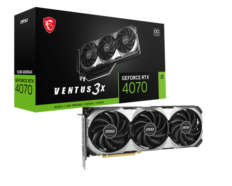 MSI GeForceRTX 4070VENTUS3X E12G